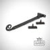 Black Monkey Tail Window Stay Ironmongery Traditional Victorian 19thcentry Old Classic 33143 Angled