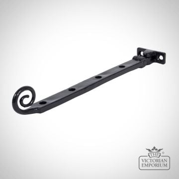 Black Monkey Tail Window Stay Ironmongery Traditional Victorian 19thcentry Old Classic 33485