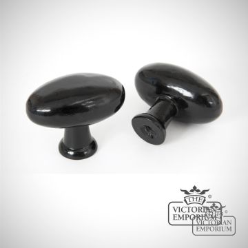 Shiny Oval Cabinet Knob