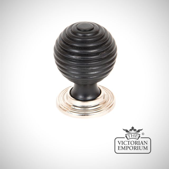 Black Handle Knob Door Cupboard Ironmongery Traditional Victorian Old Classic Decorative 83870