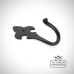 Black-hook-coat-hat-ironmongery traditional victorian 19thcentry old classic-33834 angled