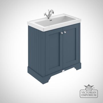 800mm 2 Door Floor Standing Cabinet With Fireclay Basin