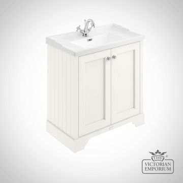 800mm 2 Door Floor Standing Cabinet With Square Basin in a variety of colours
