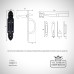 Sufolk Latch Line Drawing Dimensions Ironmongery Traditional Victorian 19thcentry Old Classical Decorative 73264m V2
