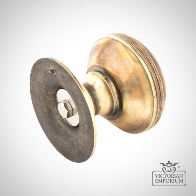 Aged Brass Prestbury Centre Door Knob 83782 Back