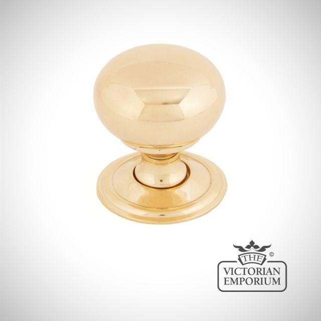 Brass Handle Knob Door Cupboard Ironmongery Traditional Victorian Old Classic Decorative 83883 Angle