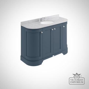 1200mm 4 Door Floor Standing Cabinet With Single Marble Basin