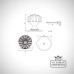Handle Knob Door Cupboard Line Drawing Dimensions Ironmongery Traditional Victorian Old Classic 83508 V2