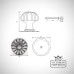 Handle Knob Door Cupboard Line Drawing Dimensions Ironmongery Traditional Victorian Old Classic 83510 V2