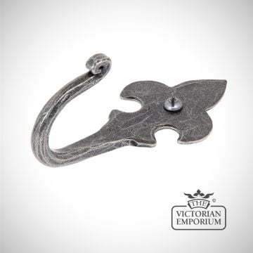Hook Coat Hat Fleur De Lys Ironmongery Traditional Victorian 19thcentry Old Classic 33722