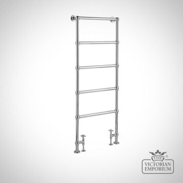 Juliet Chrome Floor Mounted 1549mm x 598mm Horizontal Towel Rail