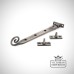 Natural Monkey Tail Window Stay Ironmongery Traditional Victorian 19thcentry Old Classic 33452 Angled