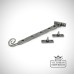 Natural Monkey Tail Window Stay Ironmongery Traditional Victorian 19thcentry Old Classic 33631 Angled