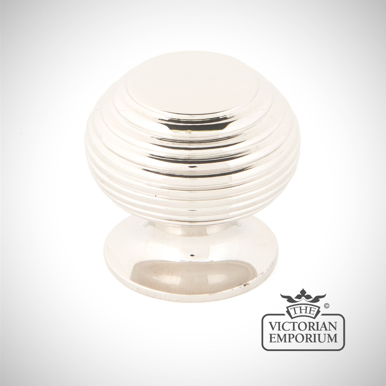 Polished Nickel Beehive Cabinet Knob in a choice of two sizes