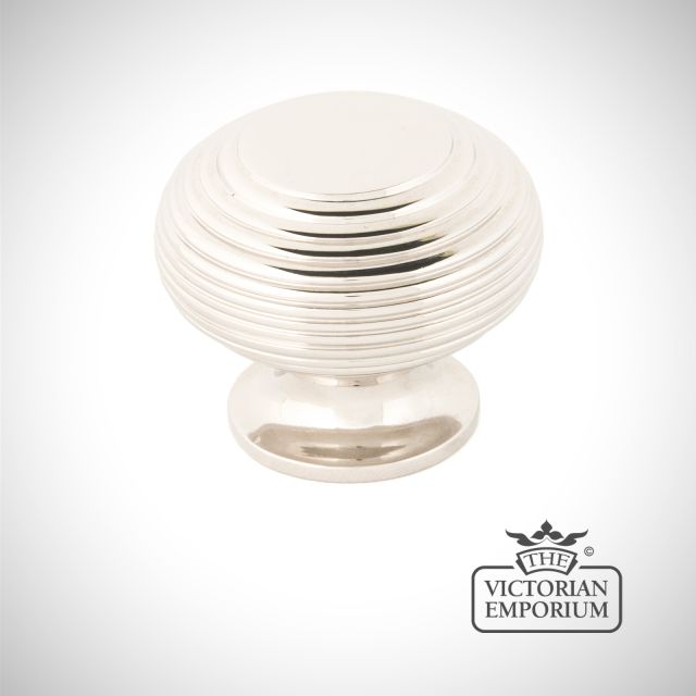 Nickel Handle Knob Door Cupboard Ironmongery Traditional Victorian Old Classic Decorative 83868 Angle