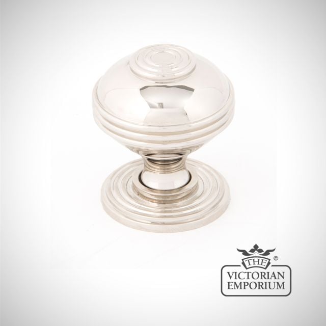 Nickel Handle Knob Door Cupboard Ironmongery Traditional Victorian Old Classic Decorative 83898 Angle