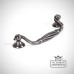 Pewter Draw Pull Ironmongery Traditional Victorian 19thcentry Old Classic 83535 Angled