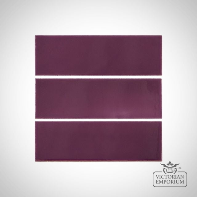 Deep Violet fireplace spacer tiles
