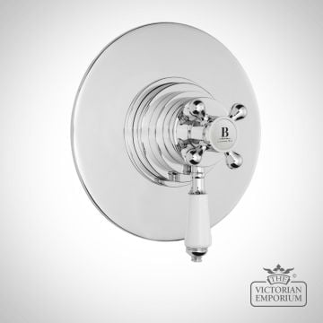 Chrome Round Dual Thermostatic Concealed Valve