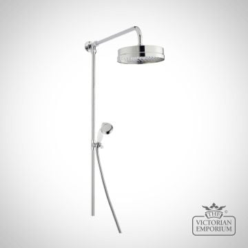 Chrome Luxury Rigid Riser Kit With Slider Rail and 12” Apron