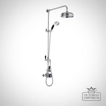 Chrome Grand Riser Kit And Valve Black/Chrome