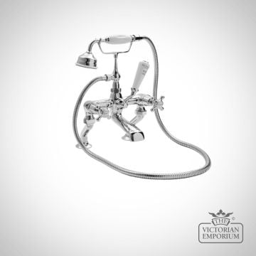 Chrome Deck Mounted Bath Shower Mixer-