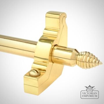 Solid Brass Stair Rod with Choice of Finials