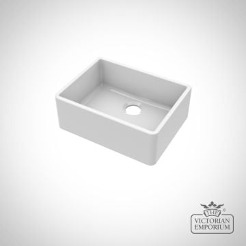 Fireclay White Single Bowl Butler Sink With Offset Waste