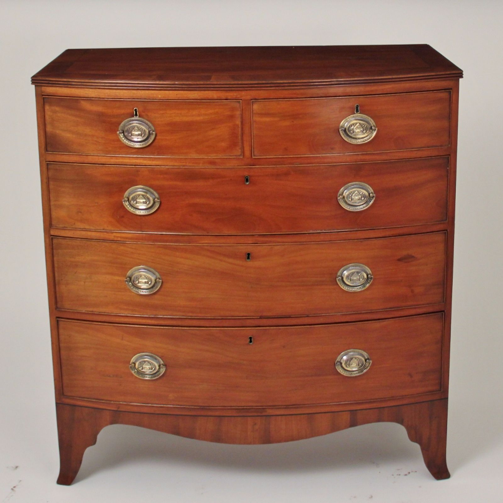 19th Century Mahogany Bowfront Chest of Drawers
