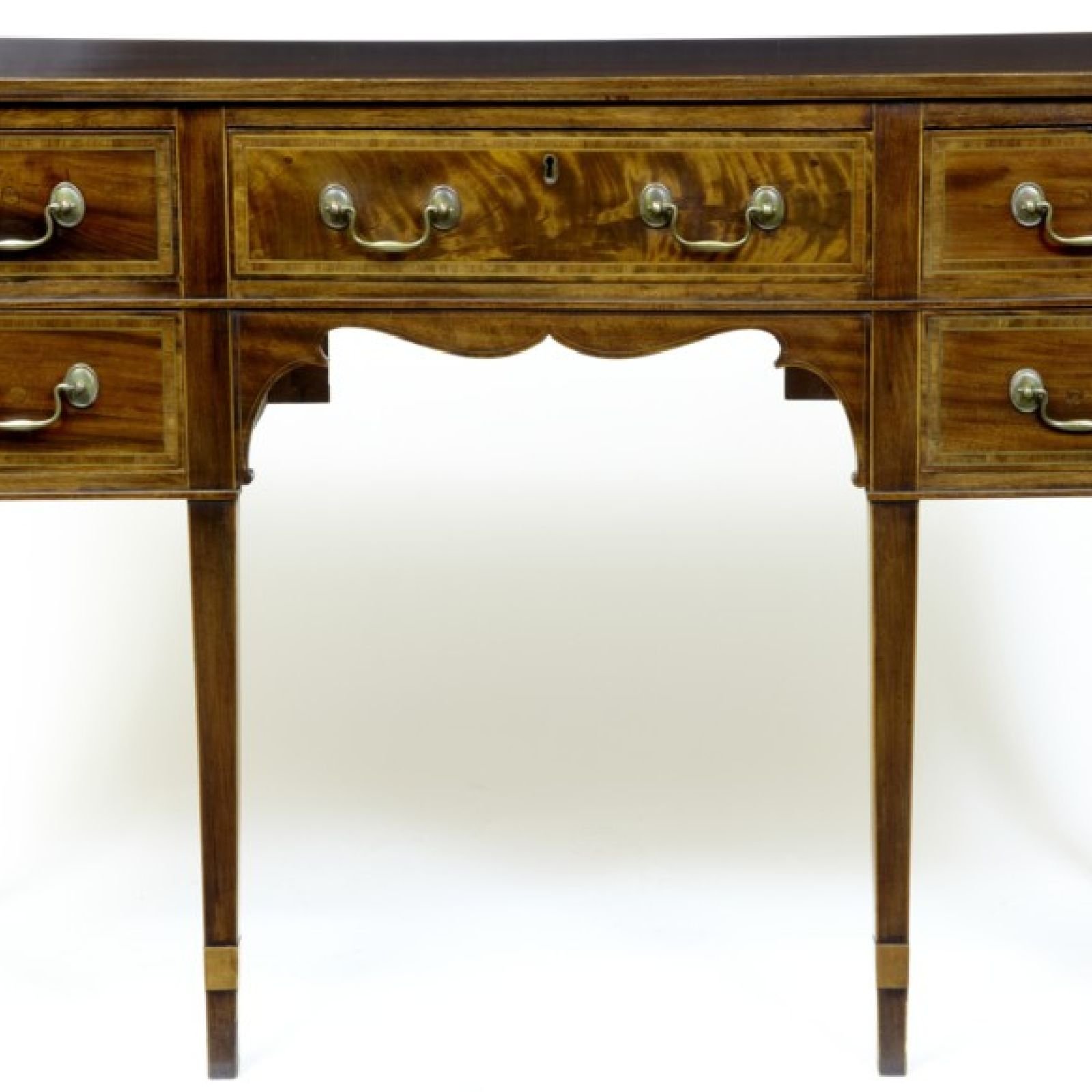19th Century inlaid mahogany sideboard with secretaire drawer