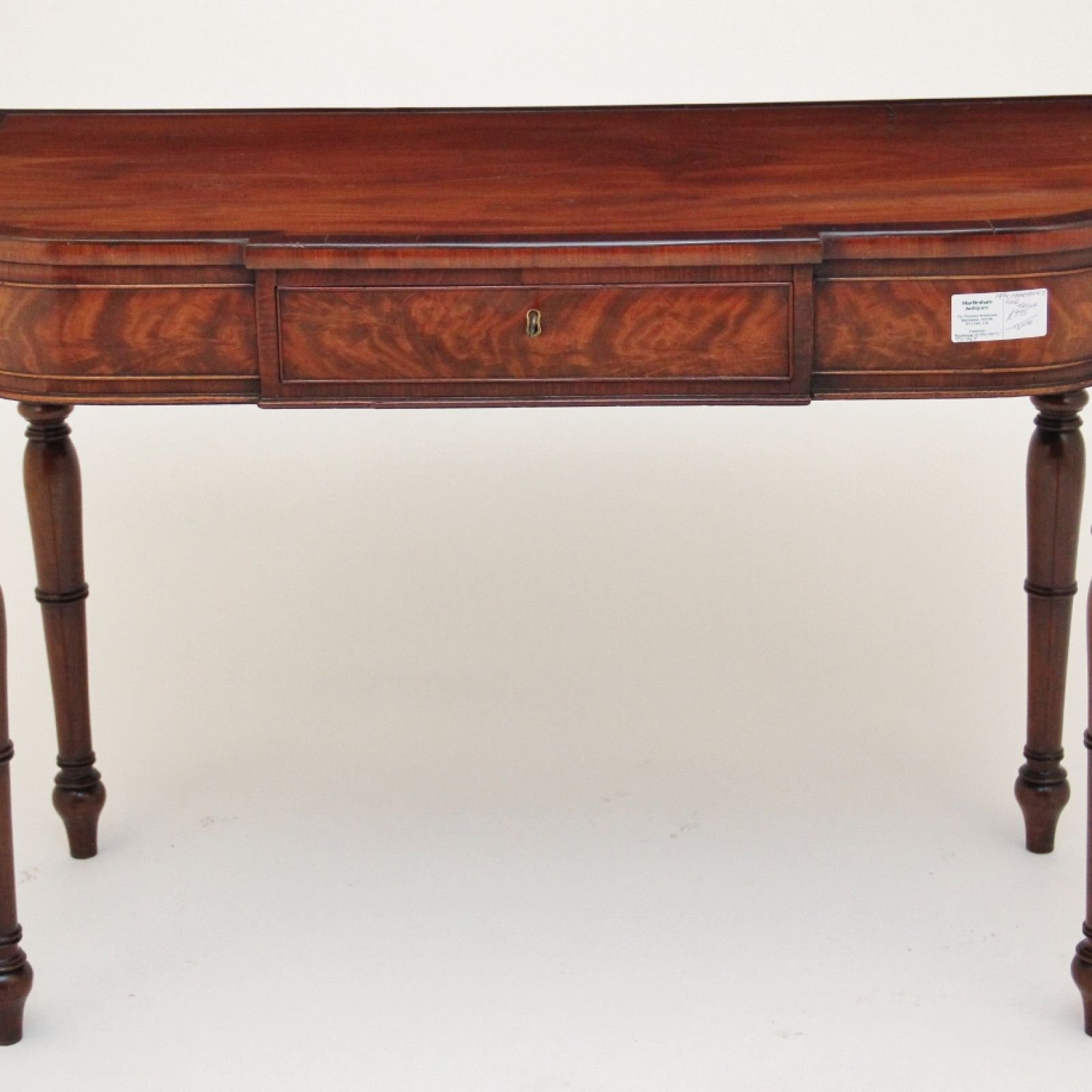 19th Century Mahogany Side Table With A Single Drawer