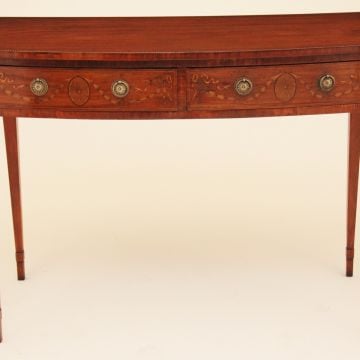 19th Century inlaid satinwood serving table