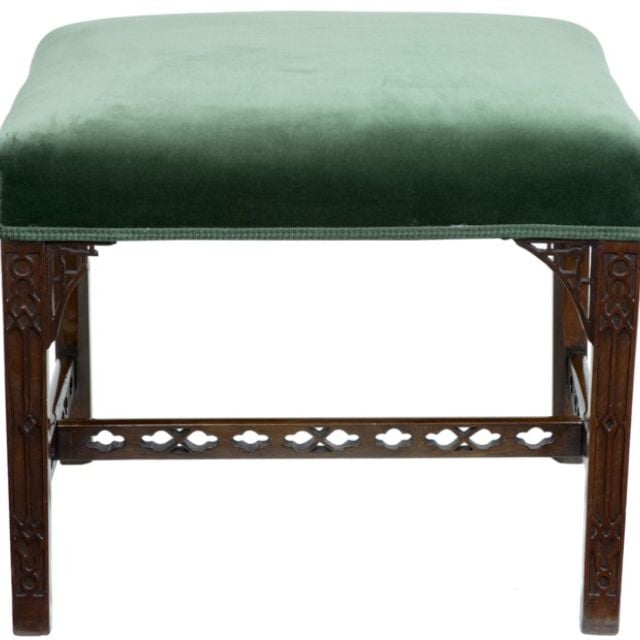 19th Century mahogany foot stool