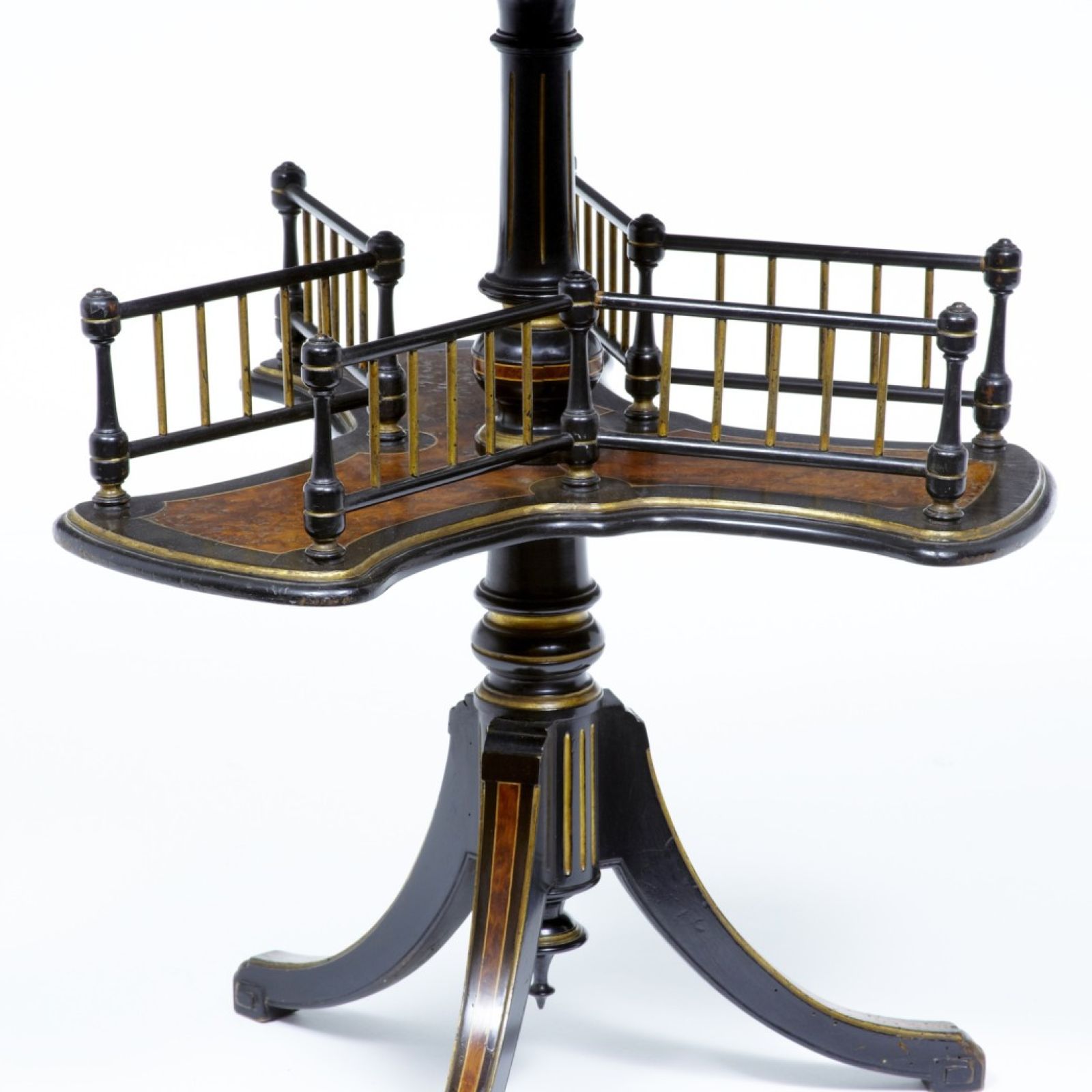 19th Century Amboyna and Ebony Table