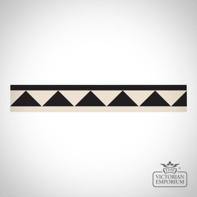 Victorian Border tiles - large dogtooth