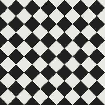 Geometric Floor Tiles - 15x15cm squares in a choice of black, white, red and cognac