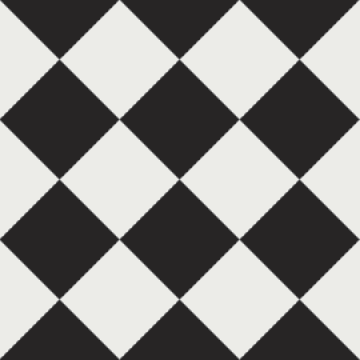 Geometric Floor Tiles - 15x15cm squares in a choice of black, white, red and cognac