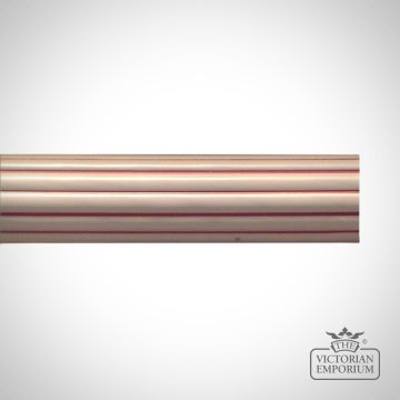 Reeded Pole Candy Pink Hand Decorated Wood Classical Victorian Pole 0000