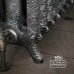 Radiator Cast Iron Traditional Reclaimed Victorian School Old Classic Decorative Rococo Leg Close Hand Burnished