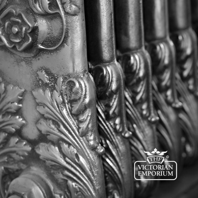 Radiator Cast Iron Traditional Reclaimed Victorian School Old Classic Decorative Chelsea Close 1 Hand Burnished