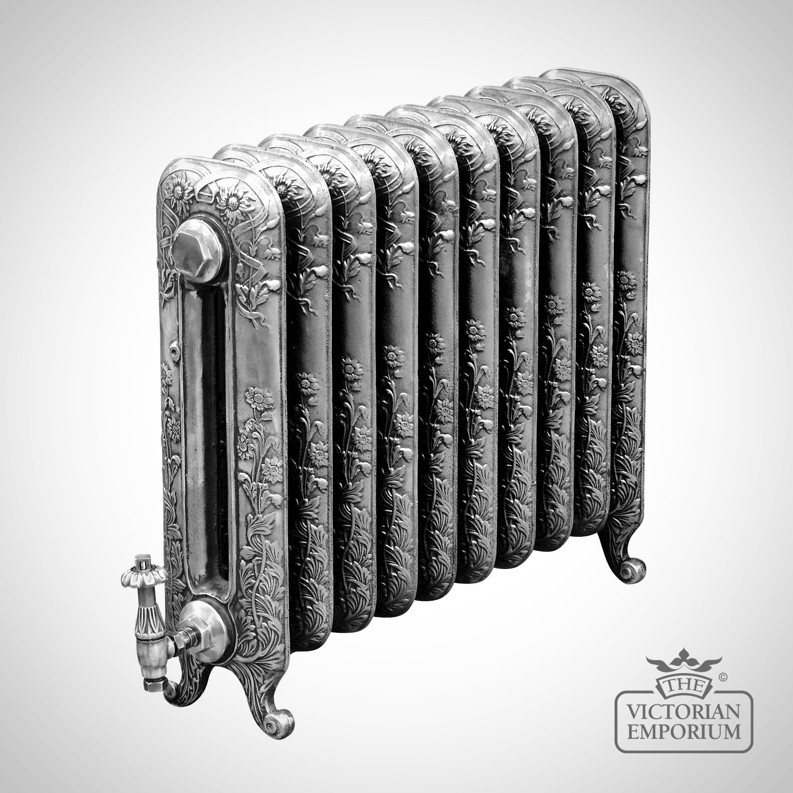 Daisies Cast Iron Radiator 2 Columns 595mm High