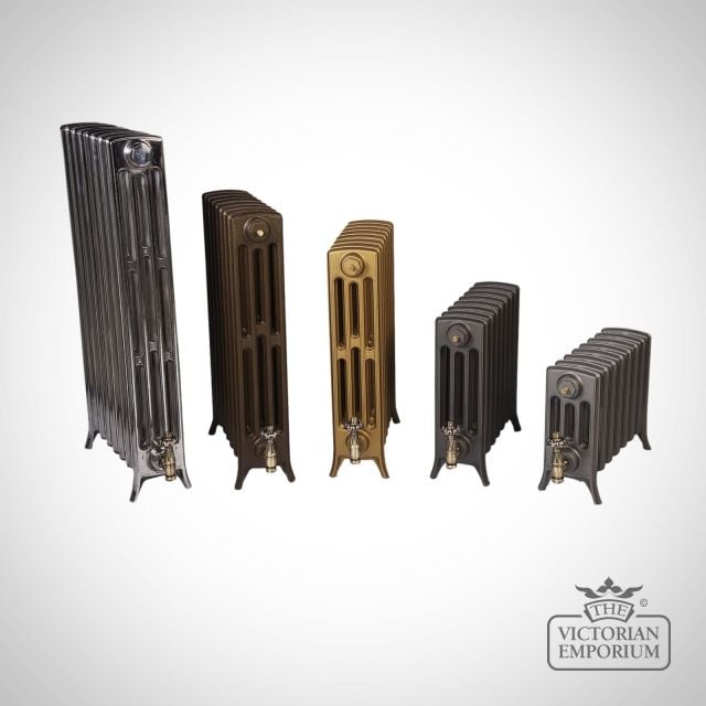 Radiator Cast Iron Traditional Reclaimed Victorian School Old Classic Decorativeneo Georgian 4   Group Shot 2