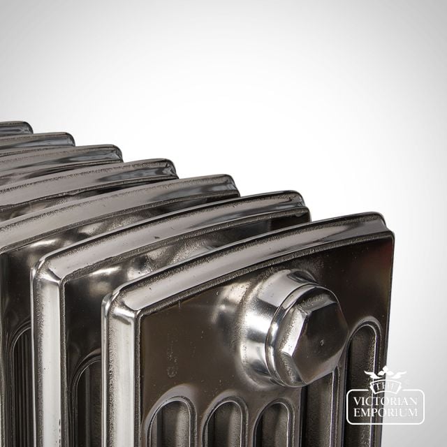 Radiator Cast Iron Traditional Reclaimed Victorian School Old Classic Decorativeneo Georgian 6 Top Detail Polished