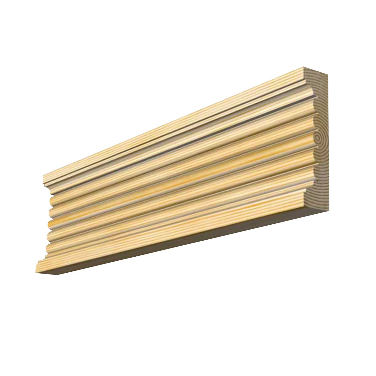 Fluted moulding 118 x 28mm Trims, Borders and Panel Mouldings