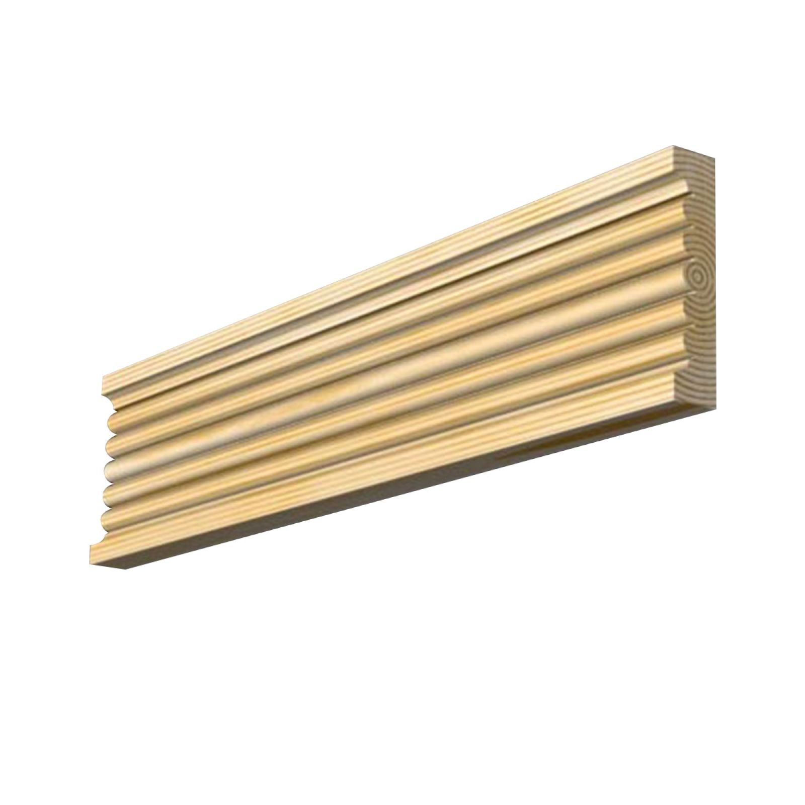 Fluted Moulding 91 x 20mm Redwood (pine) or Oak