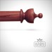 Plain Ash Pole Vase End Stained Mahogany Traditional Stained Classical Victorian Pole 0000