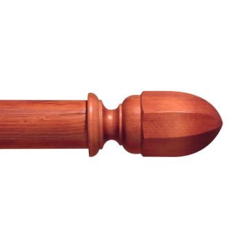 Traditional stained saxon finial to match stained curtain poles