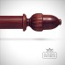 Plain-pole-fluted-acorn-end-dark-oak-traditional-stained classical victorian pole-0000