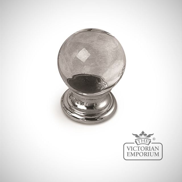 Plain glass knob