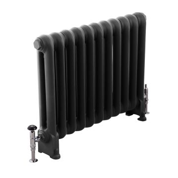 Radiator Cast Iron Traditional Reclaimed Victorian School Old Classic Decorative Cromwell S Black